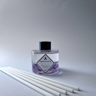 Sea Salt & Powdery Musk Reed Diffuser - Adamandia